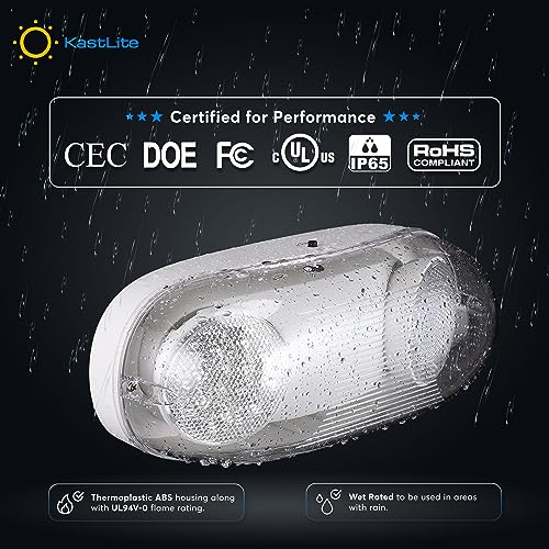 KASTLITE Wet Rated Commercial LED Emergency Light, 6-Pack Value Set - size: 6 Pack