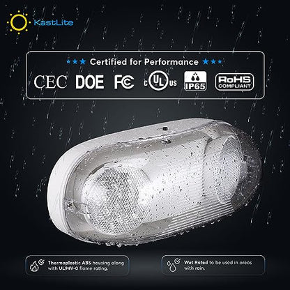 KASTLITE Wet Rated Commercial LED Emergency Light, 6-Pack Value Set - size: 6 Pack
