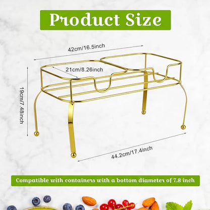 Blulu 2 Compartment Metal Drink Dispenser Stand, Gold 2 Gallons Stand Only - color: Gold, size: 2 Compartments, 2 Gallons