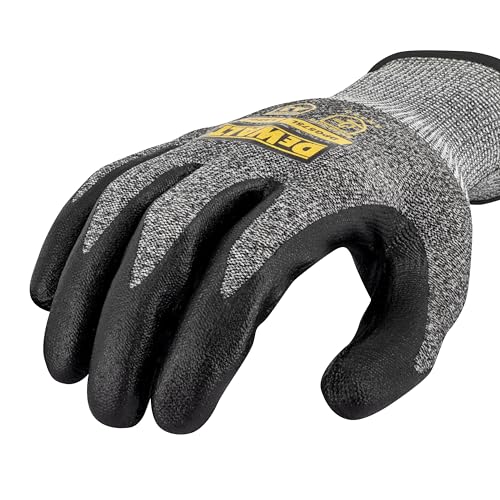 DEWALT DPG575 Foam Nitrile A3 Cut Resistant Glove for Outdoor Work, Construction and General Purpose - Size XS - size: X-Small