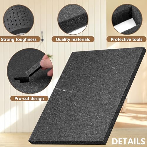 4 Pcs Pick Apart Foam Inserts, 16"x12"x1" Pick and Pluck Foam Sheets - color: 4 Pcs- 16x12x1inch