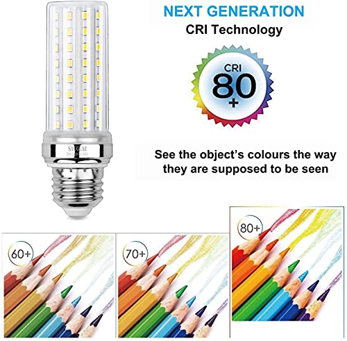 20W LED Corn Bulbs, 150W Incandescent Bulbs Equivalent, 3000K Warm White, Non-Dimmable, 2000Lm, E26 Edison Screw Light Bulbs, 3-Pack - color: Warm White E26