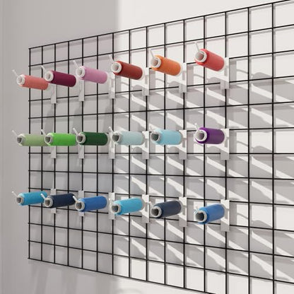 8-inch White Gridwall Hanger, 25PCS Metal Gridwall Hanging Hangers - color: White, size: 8 Inch