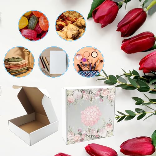 10x10x3 Inch White Shipping Boxes 25 Pack,Craft Gift Boxes,Bulk of Mailers - size: 10''x10''x3''