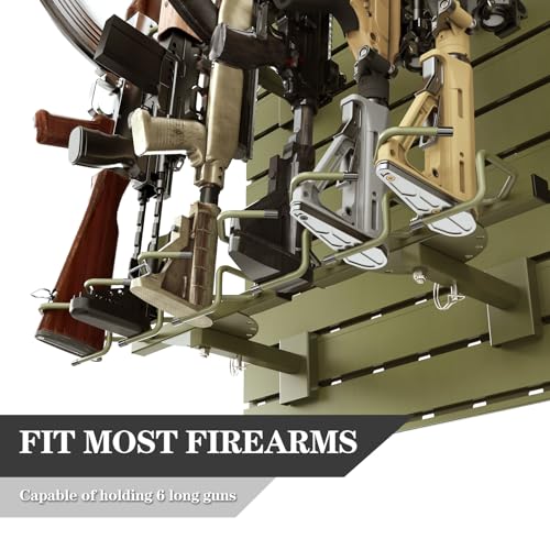Wall Rack System - Aluminium Heavy-Duty Tactical Storage - color: Green(Full), size: Full
