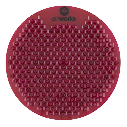 AirWorks WSFUS230-BX Awsfus230-Bx Splash Free Urinal Screen, Orchard Spice, Light 0.22 lb., 8" Height, 6" Width, Burgundy (Pack of 10) - color: Burgundy Orchard Spice