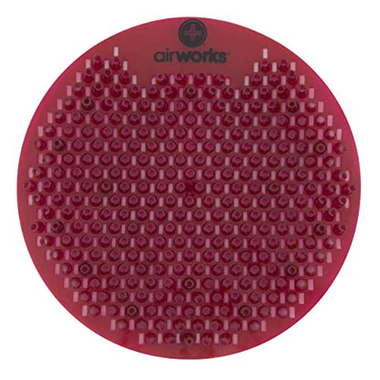 AirWorks WSFUS230-BX Awsfus230-Bx Splash Free Urinal Screen, Orchard Spice, Light 0.22 lb., 8" Height, 6" Width, Burgundy (Pack of 10) - color: Burgundy Orchard Spice