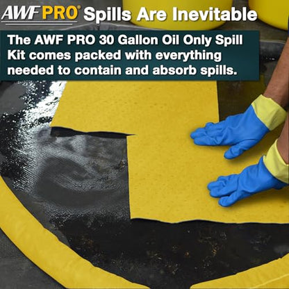 AWF PRO 30 Gallon Hazmat Spill Kit, 81 Pieces - size: Hazmat Spill Kit