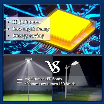 JAYNLT Y-13000W Solar Street Lights Outdoor, Commercial Parking Lot Lights - size: 3X-Large