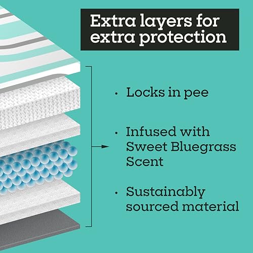 Pet Life Unlimited Smart Prints XL Puppy Pads for Dogs, Potty Training Pee Pads, 26 Count, 26" x 30", Leak-Proof, Super Absorbent, Quick-Dry, Patterned Pads with Odor Control, Made in USA - size: XL 26" x 30" 26-Count