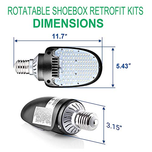 OSTEK LED Shoebox Area Corn Light Bulb 75W/95W/115W LED Retrofit Kits - color: 75w/95w/115w Selectable