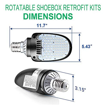 OSTEK LED Shoebox Area Corn Light Bulb 75W/95W/115W LED Retrofit Kits - color: 75w/95w/115w Selectable