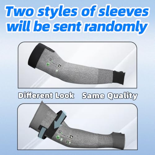 Schwer 20 Pairs 18in A6 Cut Resistant Arm Sleeves for Gardening, S903 - color: Dark Grey, size: 18 In-20 Pairs
