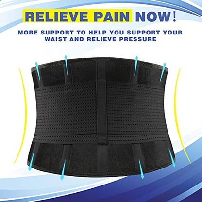 Back Brace for Lower Back Pain - Lumbar Support Belt for Women & Men - Relief Back Pain, Relief for Herniated Disc, Sciatica, Scoliosis 3XL/4XL(45"-53")