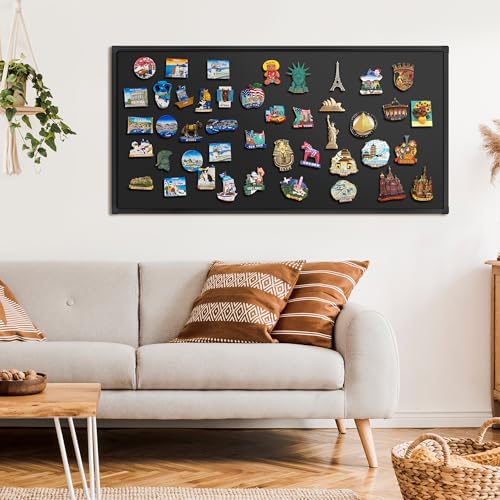 SELEAD Magnetic Chalkboard 48 x 24 Inches, Black Aluminum Frame - size: 48"W x 24"H