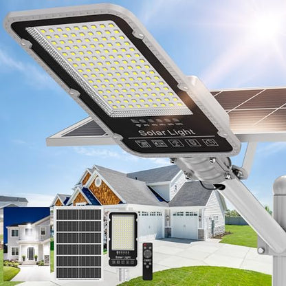 Sunwish 15000W Solar Street Lights Outdoor,Remote, IP67,Dusk to Dawn - size: 1Pack