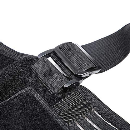 Industrial Work Back Brace | Removable Suspender Straps for Heavy Lifting Safety - Lower Back Pain Protection Belt for Men in Construction, Moving and Warehouse Jobs
