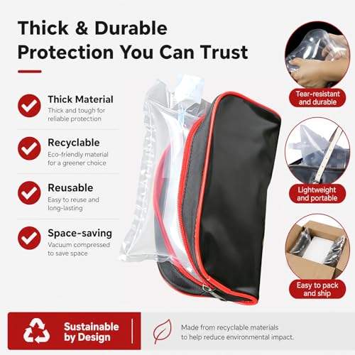 Air Bags for Packing,Inflatable Air Pillows for Shipping with Pump,Package Fillers to Keep Shape,Reseller Supplies to Packing Peanuts Purse Stuffers (5.91 * 7.87in/50pcs) - size: 5.91*7.87in/50pcs