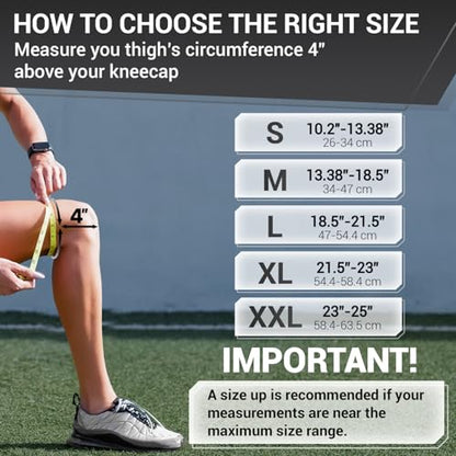 DR. BRACE ELITE Knee Brace with Side Stabilizers & Patella Gel Pads - color: Moon, size: Medium