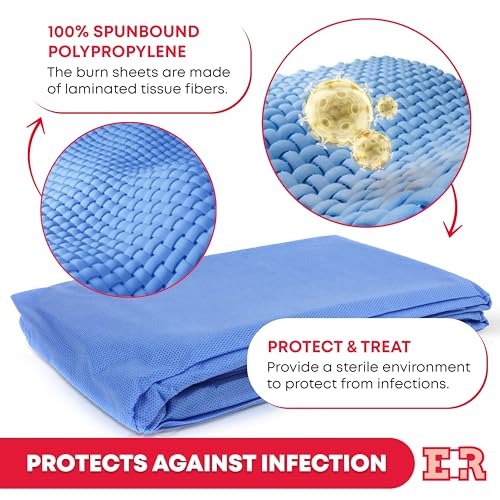 Ever Ready First Aid Sterile Burn Sheet Blanket – 60”x 90” (3 Count)