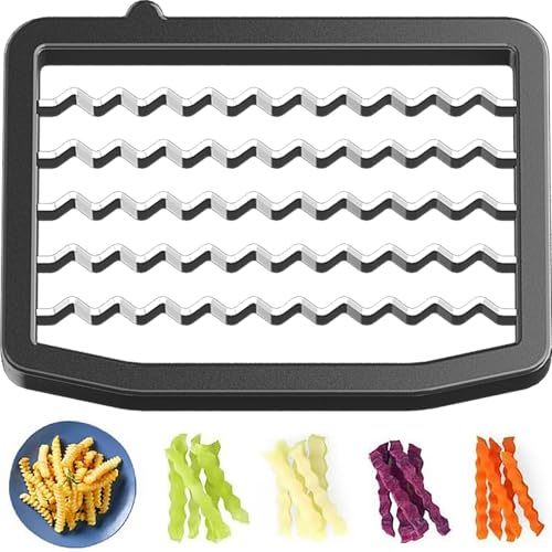 Electric Vegetable Chopper Blade Accessory, Crinkle Potato Blade, Wavy Cutter for GJ817 - size: Crinkle Blade Accessory