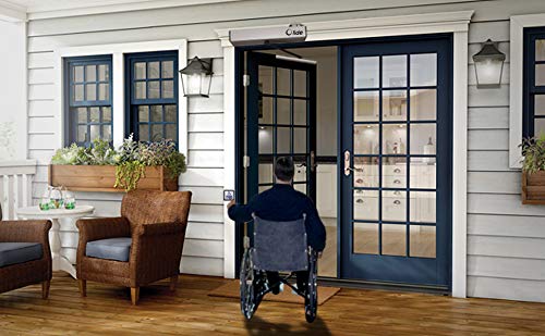 Olideauto DSW120 Automatic Door Opener for Handicapped with Wired Stainless Steel Handicap Push Buttons
