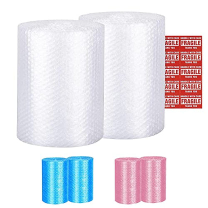 Yens Clear Bubble Cushioning Rolls 72 FT, 12 inch width Perforated every 12 - color: Clear, size: 72 ft x 12 inch