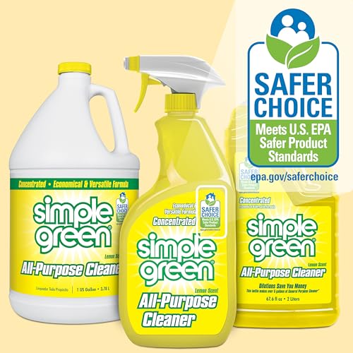 Simple Green All-Purpose Cleaner, 32 Fl Oz (Pack of 3), Lemon, 96 Fl Oz - size: 32 Fl Oz (Pack of 3)
