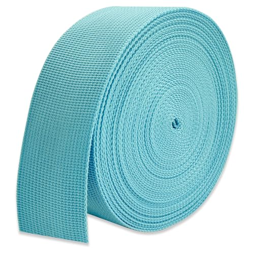 2" Blue Wide Webbing Straps 12yd for Lawn Chair,Bag &Sewing - color: Lake Blue 06