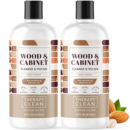 Therapy Wood Cleaner and Polish - Cabinet & Table Restorer (2-Pack) - style: Wood Polish (Pack of 2)