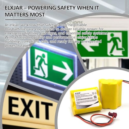 (5-Pack) 6V 800mAh Ni-Cd Battery for Sure-Lite 026-149, CUSTOM-55