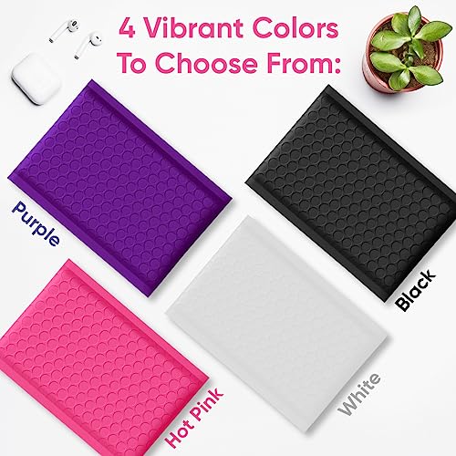 Hot Pink Bubble Mailers 4x8, Self Seal Poly Padded Envelopes #000, 500 Pack - color: Hot Pink, size: 4"x8" / 500 Pack