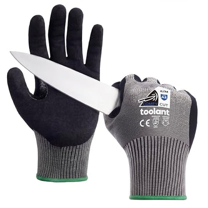 toolant A3/A5 ANSI & EN388 Certified Metal Q ComfyCut Cut Resistant Gloves - size: X-Large