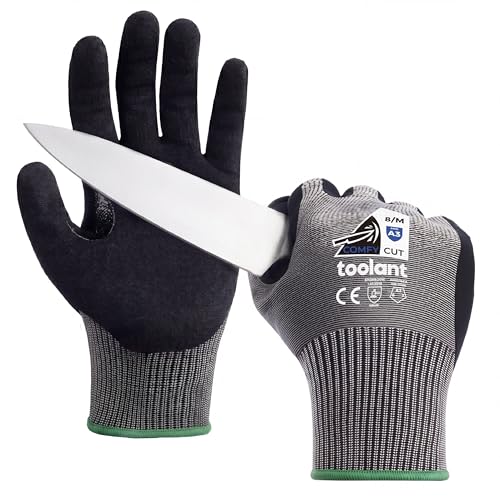 toolant A3/A5 ANSI & EN388 Certified Metal Q ComfyCut Cut Resistant Gloves - size: Large