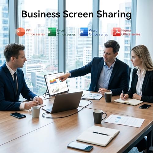 15.6" Portable Monitor 1080P FHD Travel Display,Compatible with Laptops, Desktops, Phones,CNC Metal Frame,It Fully Meets Your Needs for Gaming, Everyday Office Work, Entertainment, and More. - size: 15.6"