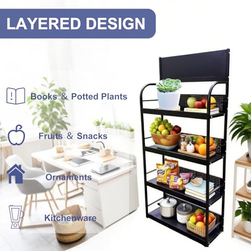 31.4"W x 67"H 4-Tier Retail Store Display Shelves for Supermarkets