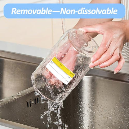 2 Rolls 1000 Pcs 1 inch X 2 inch Restaurant Quality Shelf Life Food Rotation Labels, Self-Adhesive Removable for Reusable Containers, Food Safety Date Sticker, Leftover Labels (Double-Yellow-Black) - style: Double-Yellow-Black