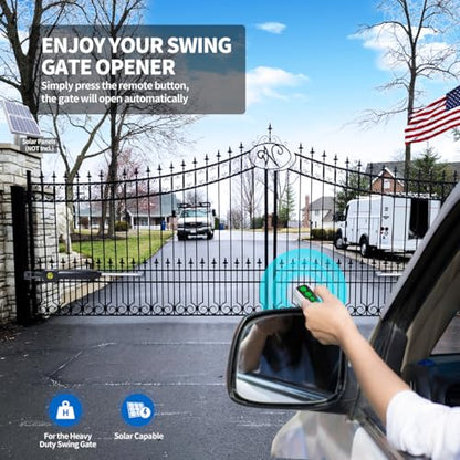 TOPENS JY9132 Dual Swing Gate Opener Super Heavy Duty