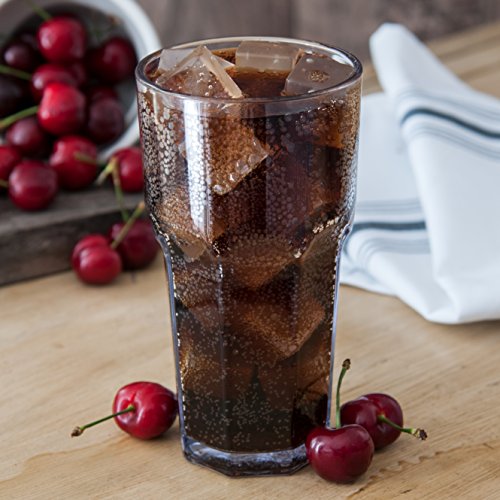 Carlisle FoodService Products Louis Tall Tumbler for Restaurants, Catering, Kitchens, Plastic, 16 Ounces, Clear, (Pack of 24) - size: 16 Ounces, style: 24 Pack