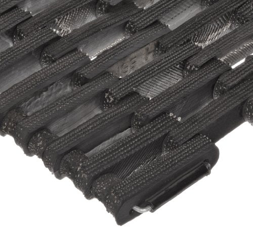 Durable Durite Recycled Tire-Link Outdoor Entrance Mat, Straight Weave, 14" x 22", Black - size: 22"L x 14"W x 0.6"Th