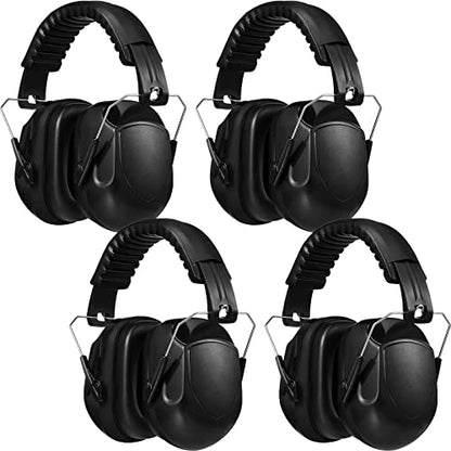 Yunsailing 4 Pack Ear Muffs for Noise Reduction - color: Black