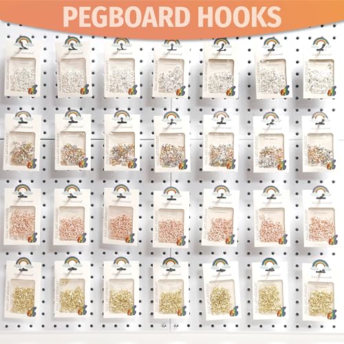 HUHOLE 60PC Black Pegboard Hooks, 2 4 6 Inch Metal Hangers - color: Black, size: 2+4+6 Inch