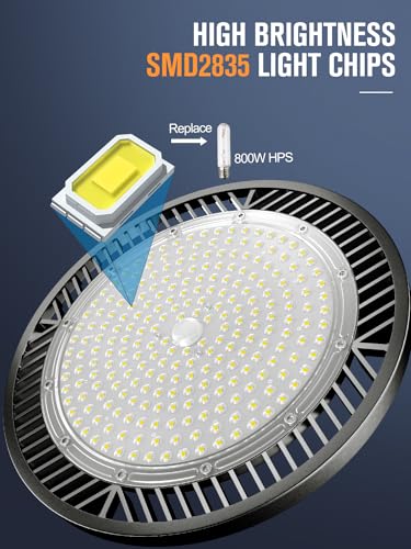 Commercial-grade 37500LM 250W High Bay Led Shop Light For Shop Garage Barn - size: 250W-2PACK