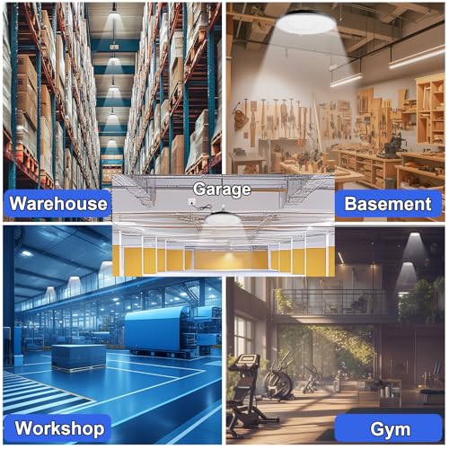2 Pack UFO LED High Bay Light,6500K 150W, Power Cord Included, High Bay LED Shop Lights,21000 LM High Bay LED Lights,IP65 Waterproof Shatterproof Fixture - size: 150W-2pack