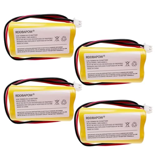 4.8V 700mAh BL93NC487 Ni-CD Exit Sign Emergency Light Battery for Emergi-Lite BAA-48R BAA48R,OSI OSA-126 OSA126 BL93NC484 BL93NC485 Interstate NIC0186 (4x4.8v 700mah ni-cd Battery) - size: 4x4.8v 700mah ni-cd battery
