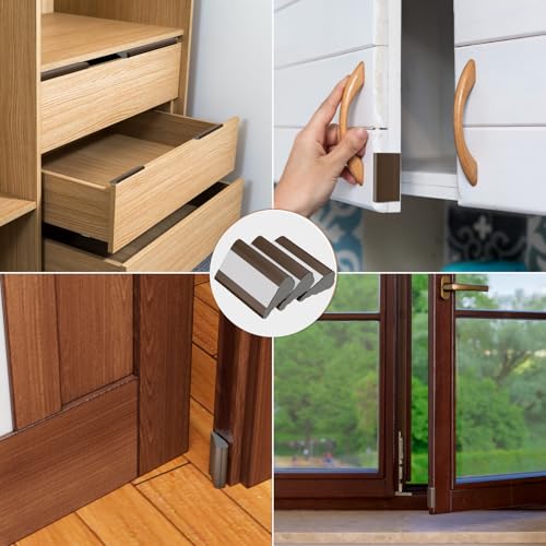 Kneelisa Wedge-Shape Window Weather Stripping Door Frame Seal 118” Brown - color: Brown, size: 118"