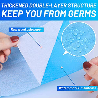 50 Pack Toilet Seat Covers Disposable - Waterproof 16x24 Inch Extra Large Individually Wrapped Toilet Seat Shields Travel Accessories for Adults Kids - size: 50 Pack, XL