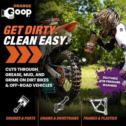 GOOP Orange Heavy-Duty Degreaser Spray, Citrus-Based Formula for Automotive & Home Use, Removes Grease, Oil & Grime, 32 fl oz - size: 32 Fl Oz (Pack of 1)