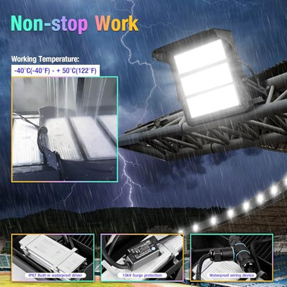 ledmo 750W Dimmable LED High Mast Stadium Light 90000LM Super Lightup - size: Extra Large/750-Dimmable