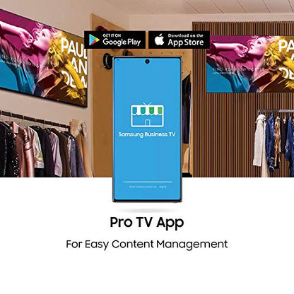 SAMSUNG 75-Inch BE75T-H Pro TV | Commercial | Easy Digital Signage Software | 4K | HDMI | USB | TV Tuner | Speakers | 250 nits, Black - size: 75-inch, style: 2020 version